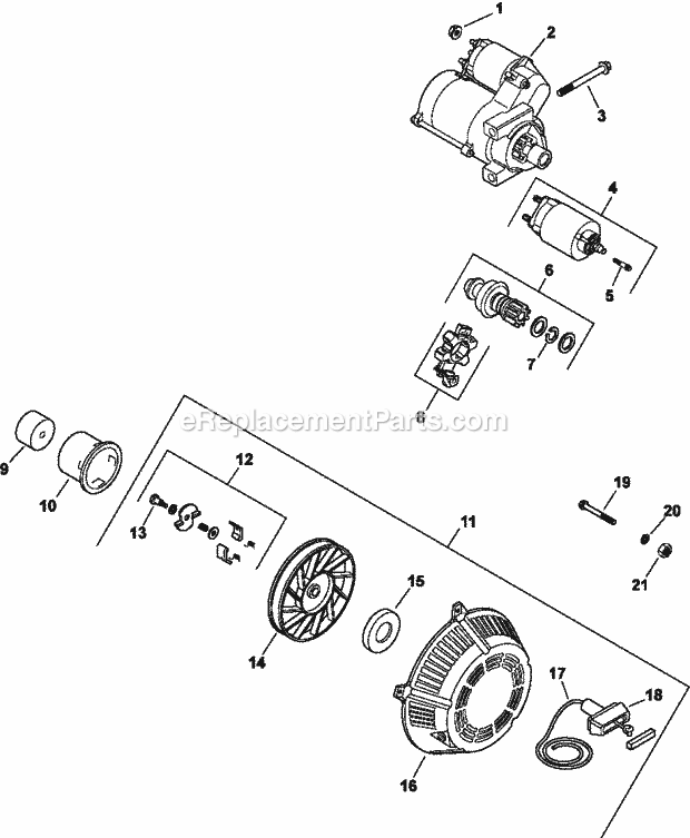 Kohler CH20-64734 20 HP Engine Page L Diagram