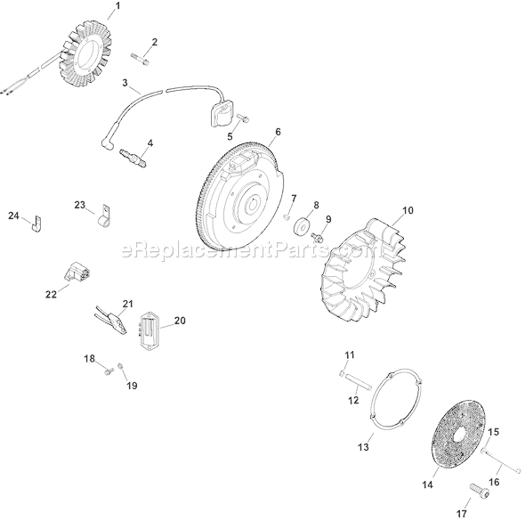 Kohler CH20S-64562 Command Series Engine Page J Diagram