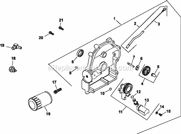 Kohler CH22-66558 22 HP Engine Page K Diagram