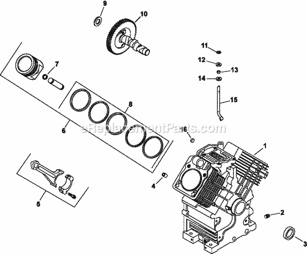 Kohler CH22-76594 22 HP Engine Page C Diagram