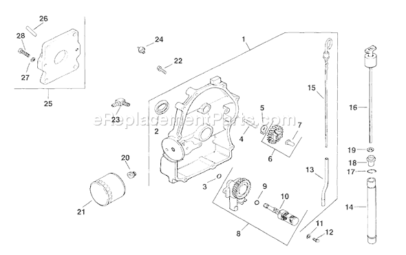 Kohler CH22S-66542 Engine Page P Diagram