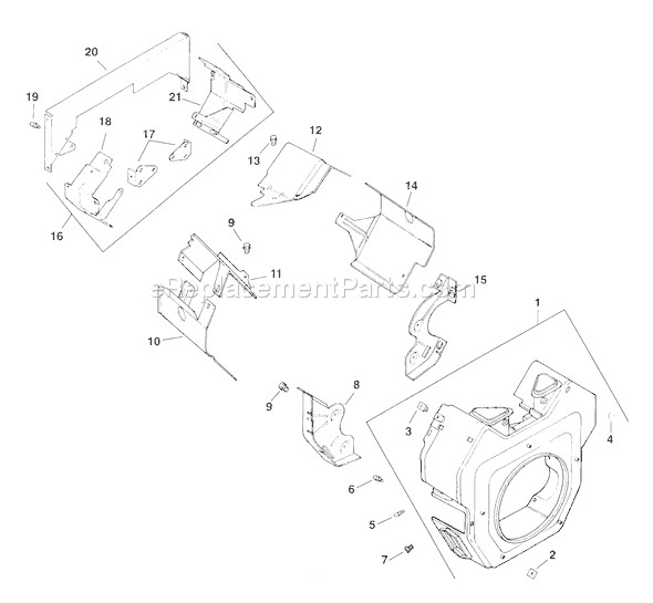 Kohler CH22S-66542 Engine Page B Diagram