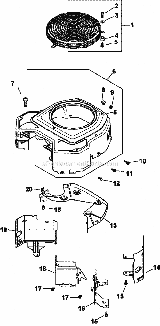 Kohler CH23-76559 23 HP Engine Page B Diagram