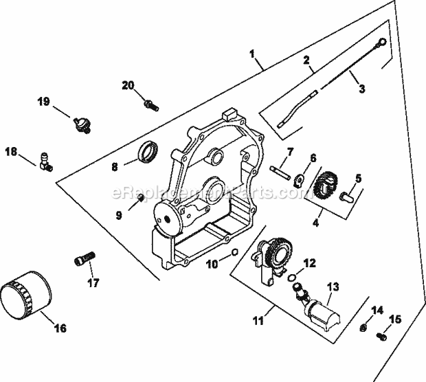 Kohler CH23-76572 23 HP Engine Page K Diagram