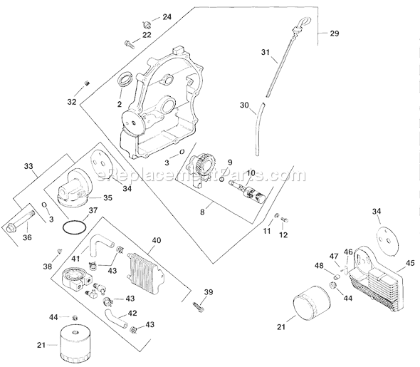 Kohler CH25-68518 25 HP Engine Page S Diagram