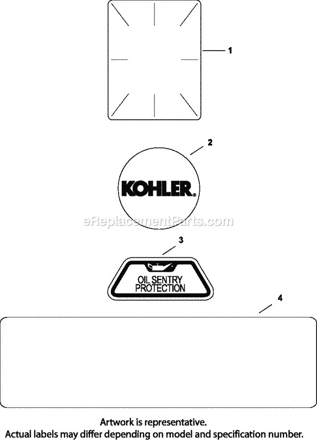 Kohler CH25-68523 25 HP Engine Page I Diagram