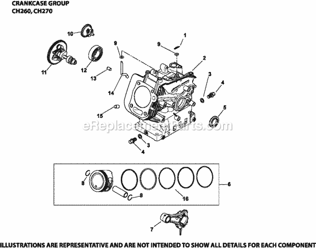 Kohler CH260-0011 Engine Page C Diagram