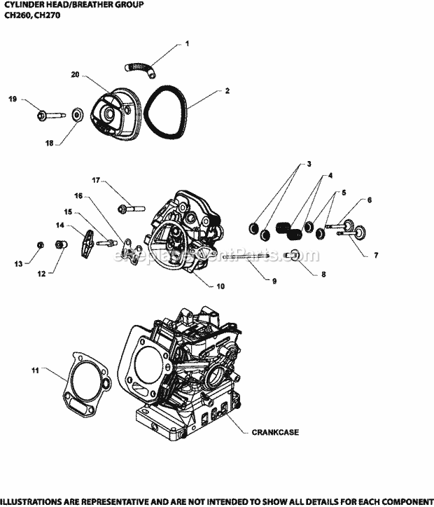 Kohler CH260-0011 Engine Page E Diagram