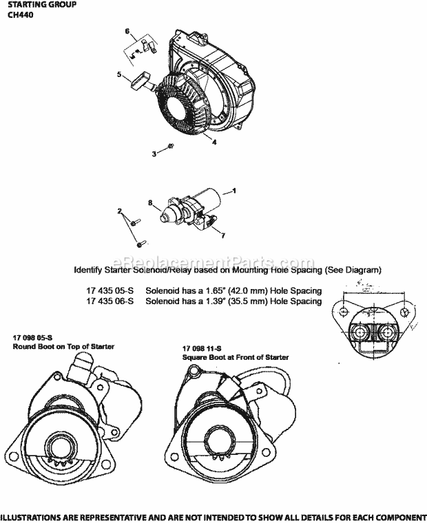 Kohler CH440-3118 14 Hp Engine Starting_Group_Ch440-3118_Ch440 Diagram