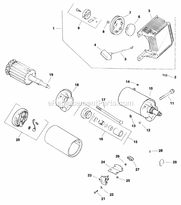 Kohler CH5-1520 5 HP Engine Page M Diagram