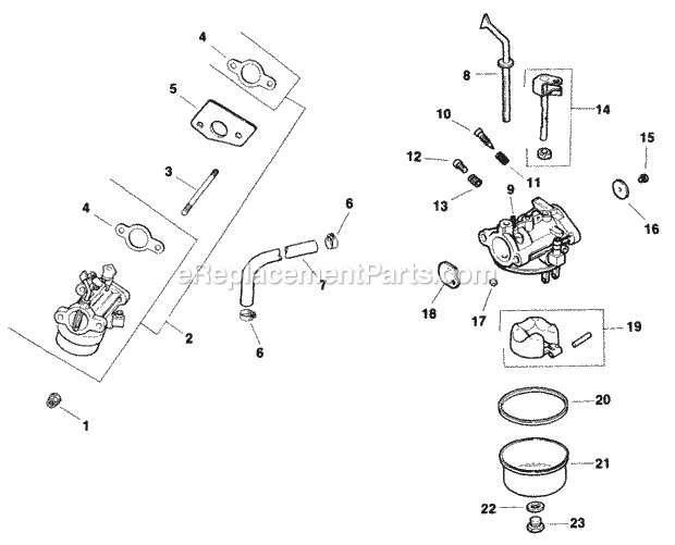 Kohler CH5-1521 5 HP Engine Page G Diagram