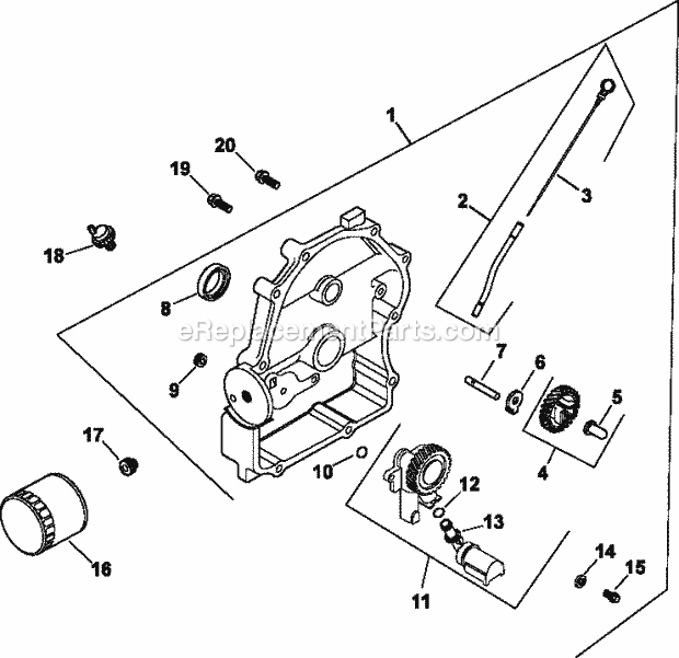 Kohler CH620-3015 18 HP Engine Page K Diagram