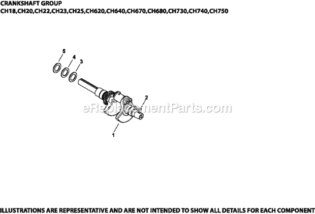 Kohler CH640-3038 20 HP Engine Page E Diagram