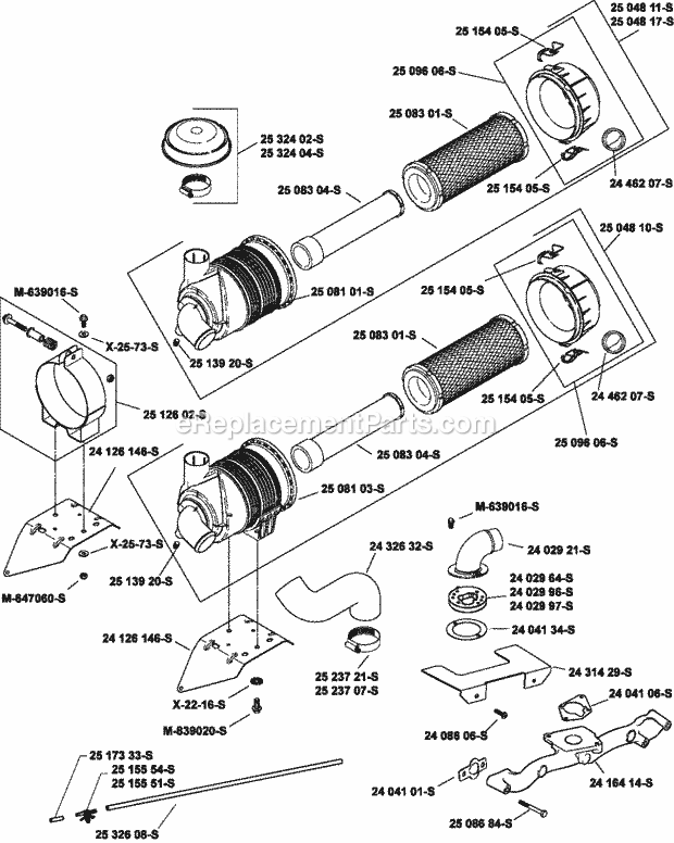 Kohler CH640-3070 20 HP Engine Page B Diagram