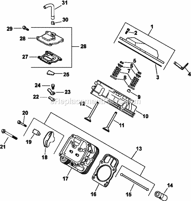 Kohler CH680-0027 23 HP Engine Page F Diagram