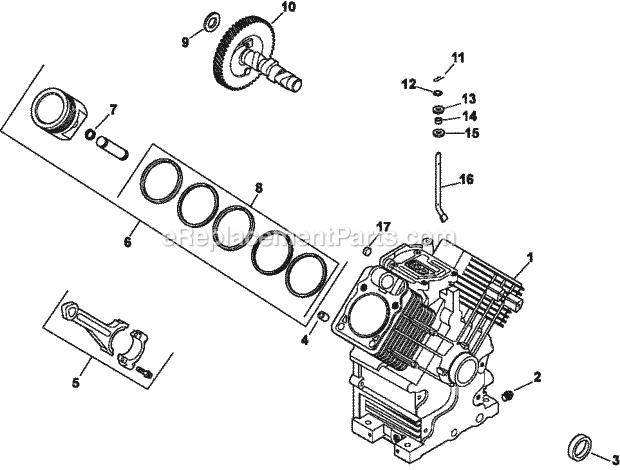 Kohler CH730-0171 25 HP Engine Page D Diagram