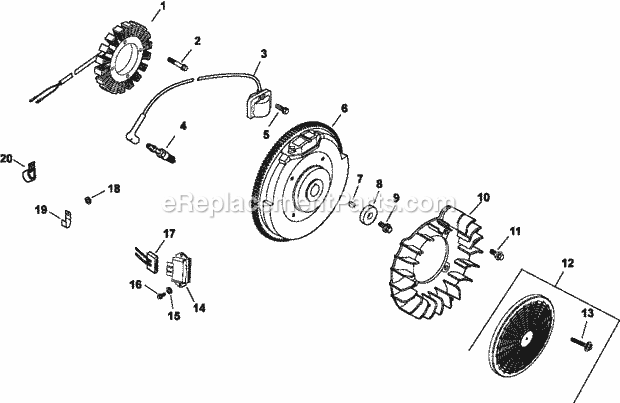 Kohler CH730-3131 25 HP Engine Page L Diagram