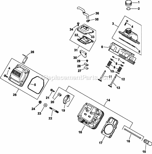 Kohler CH730-3267 25 HP Engine Page H Diagram