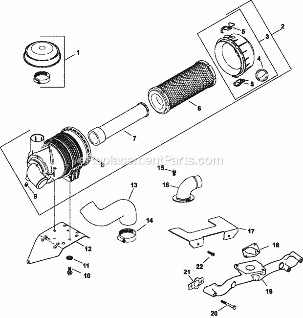 Kohler CH740-0045 27 HP Engine Page B Diagram