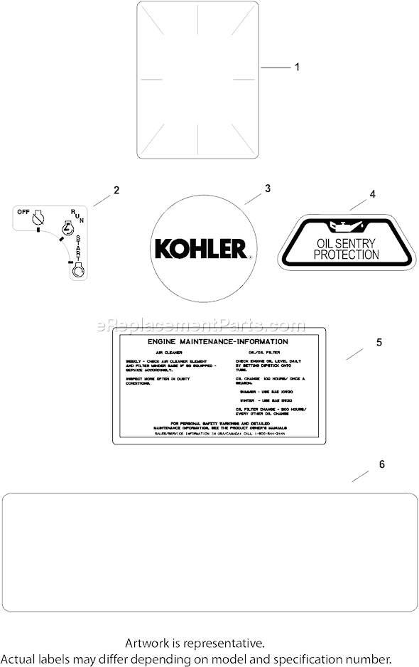 Kohler CH740S-CH740-0061 Engine Page E Diagram