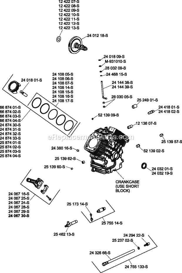 Kohler CH750-0029 30 HP Engine Page D Diagram