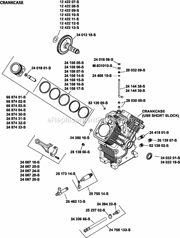 Kohler CH750-3038 30 HP Engine Page D Diagram