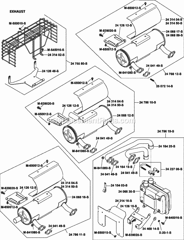Kohler CH750-3054 30 HP Engine Page H Diagram