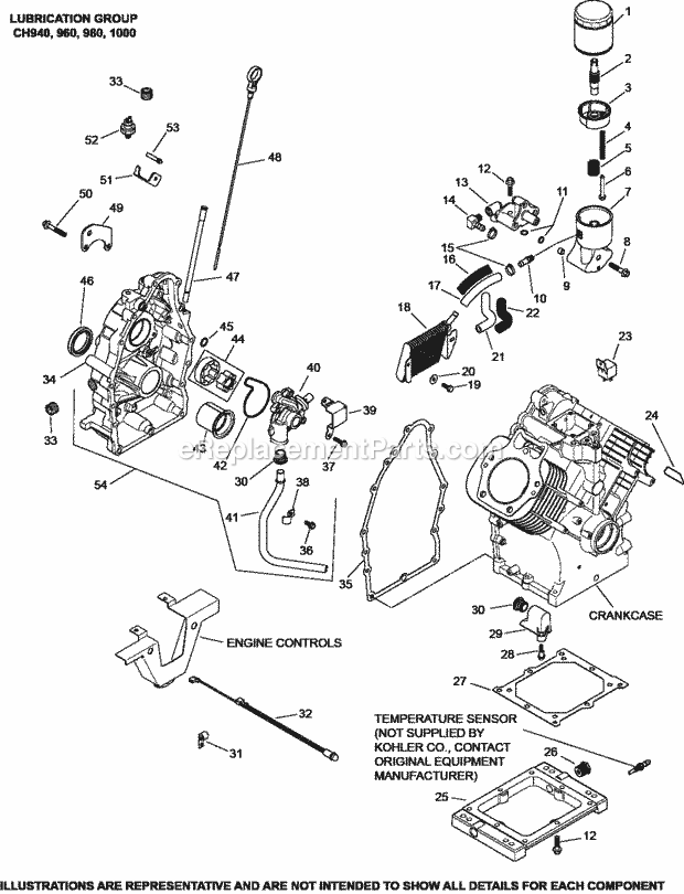 Kohler CH980-0005 38 HP Engine Page K Diagram
