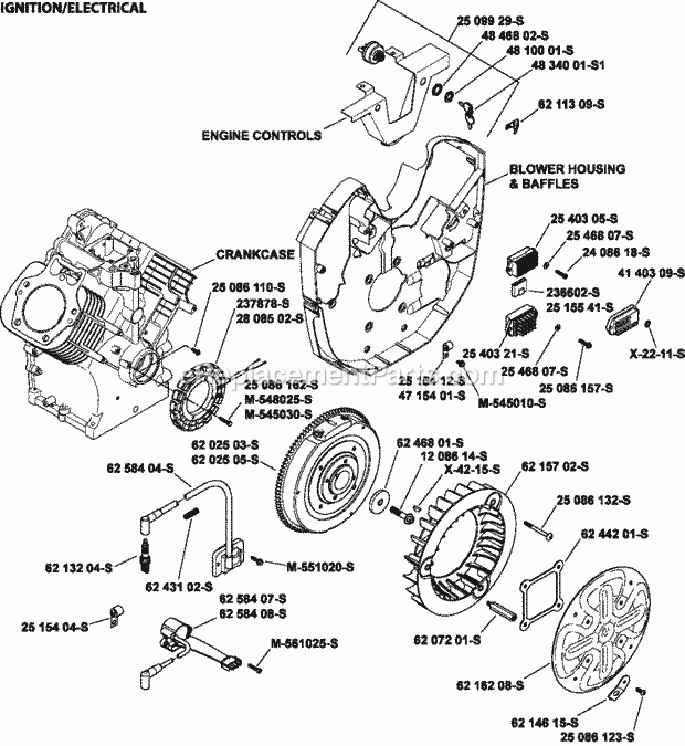 Kohler CH980-2011 38 HP Engine Page J Diagram