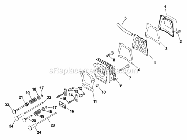 Kohler CS6-911517 6 HP Engine Page H Diagram