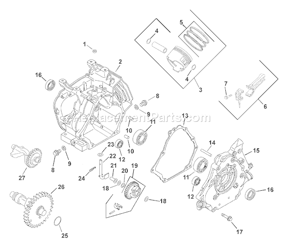 Kohler CS8.5T-951500 Engine Page C Diagram