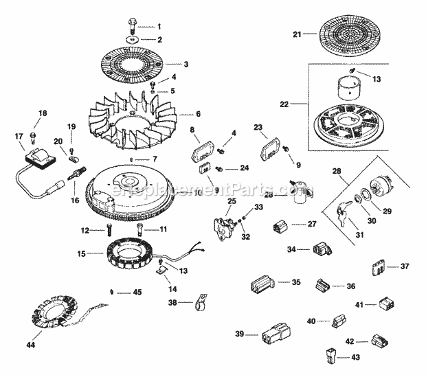 Kohler CV12.5-1245 12.5 HP Engine Page L Diagram