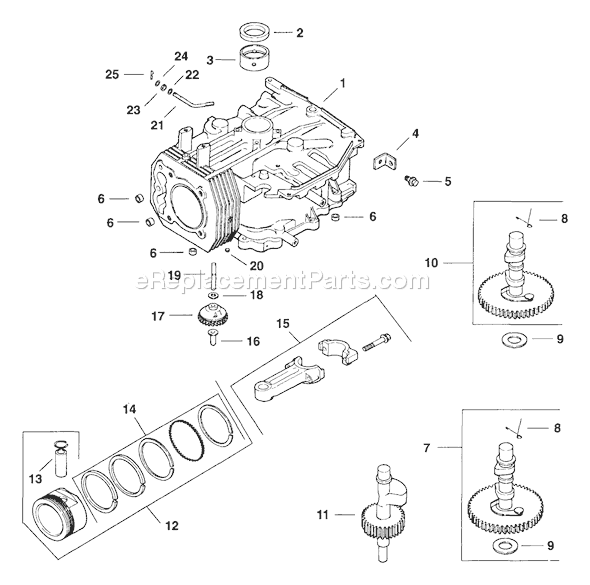 Kohler CV12.5ST-1280 Engine Page C Diagram