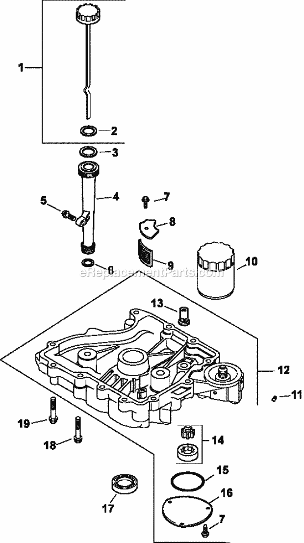 Kohler CV15-41523 15 HP Engine Page L Diagram