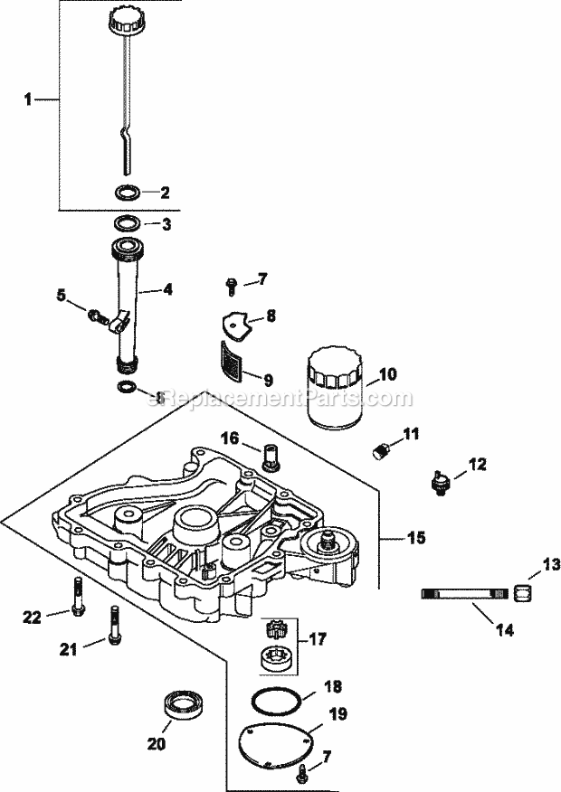 Kohler CV15-41537 15 HP Engine Page K Diagram