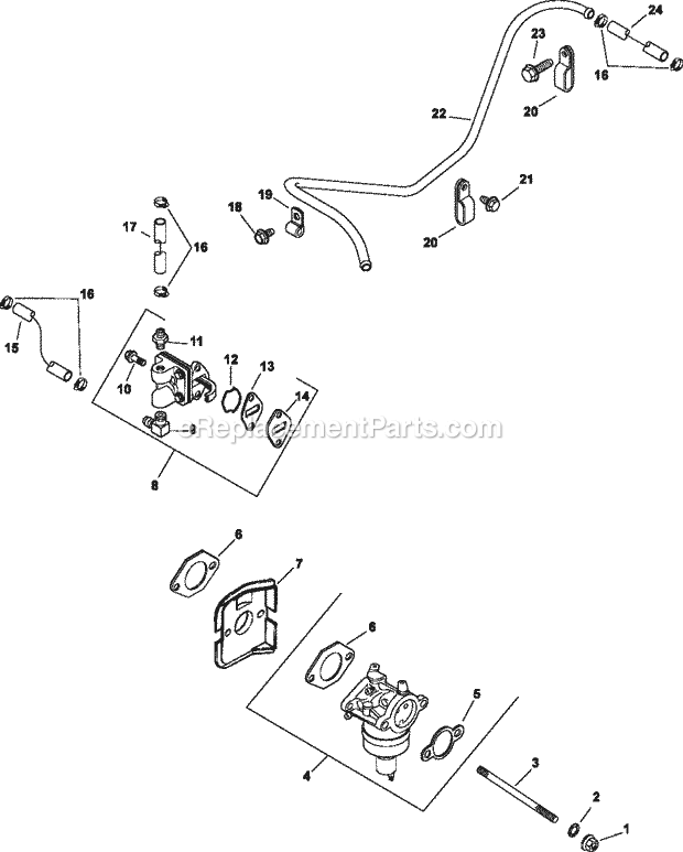 Kohler CV15-41537 15 HP Engine Page H Diagram