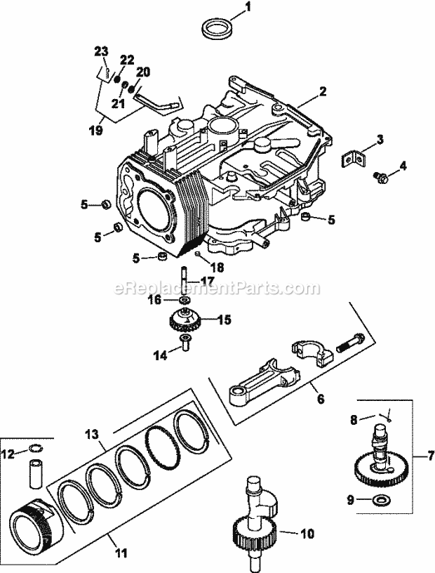 Kohler CV15-41544 15 HP Engine Page C Diagram