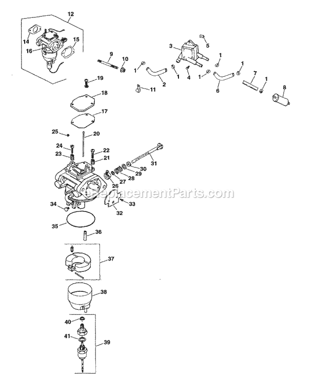 Kohler CV18-61510 18 HP Engine Page L Diagram