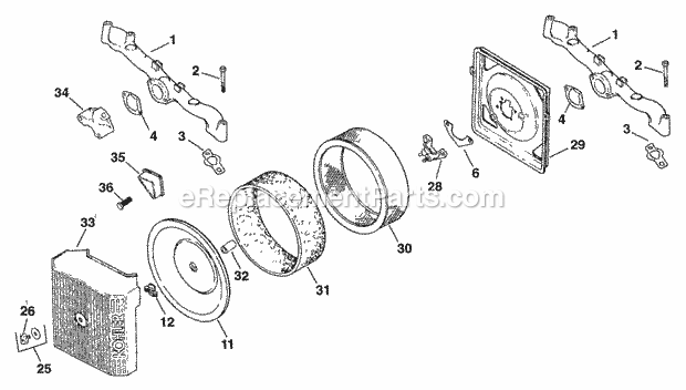 Kohler CV18-61517 18 HP Engine Page C Diagram