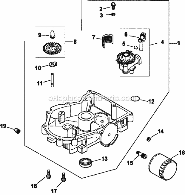 Kohler CV18-61523 18 HP Engine Page P Diagram