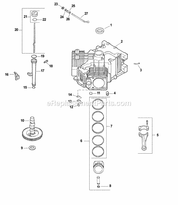 Kohler CV18-61532 18 HP Engine Page C Diagram