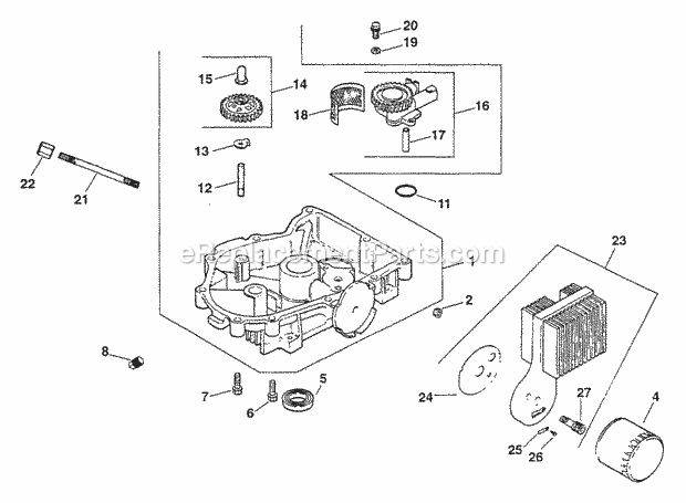 Kohler CV18-61558 18 HP Engine Page L Diagram