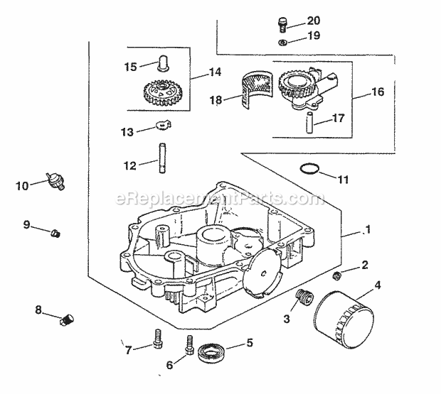 Kohler CV18-61558 18 HP Engine Page M Diagram