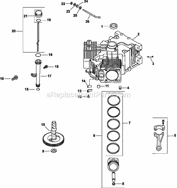 Kohler CV18-61563 18 HP Engine Page C Diagram