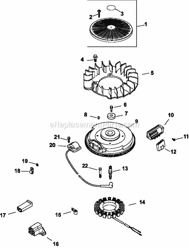 Kohler CV18-61577 18 HP Engine Page K Diagram