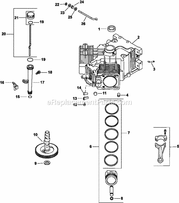 Kohler CV18-61577 18 HP Engine Page D Diagram