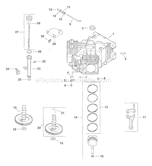 Kohler CV20-65519 Engine Page D Diagram