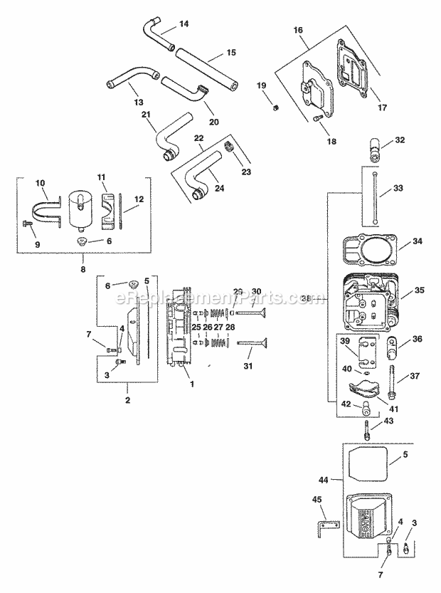 Kohler CV20-65528 20 HP Engine Page K Diagram