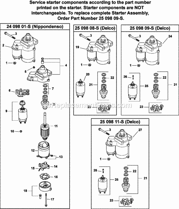 Kohler CV20-65582 20 HP Engine Page M Diagram