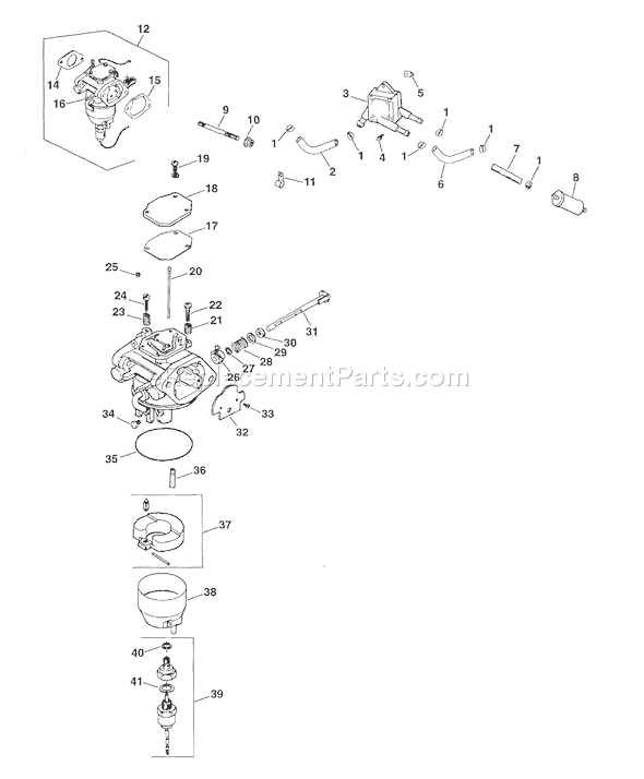 Kohler CV20S-65569 Engine Page H Diagram